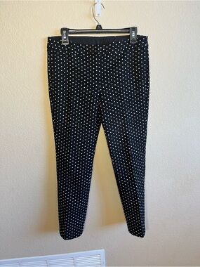 Women’s 1901 Black Pants with White Dot Pattern